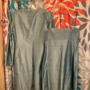 2 piece silk suit